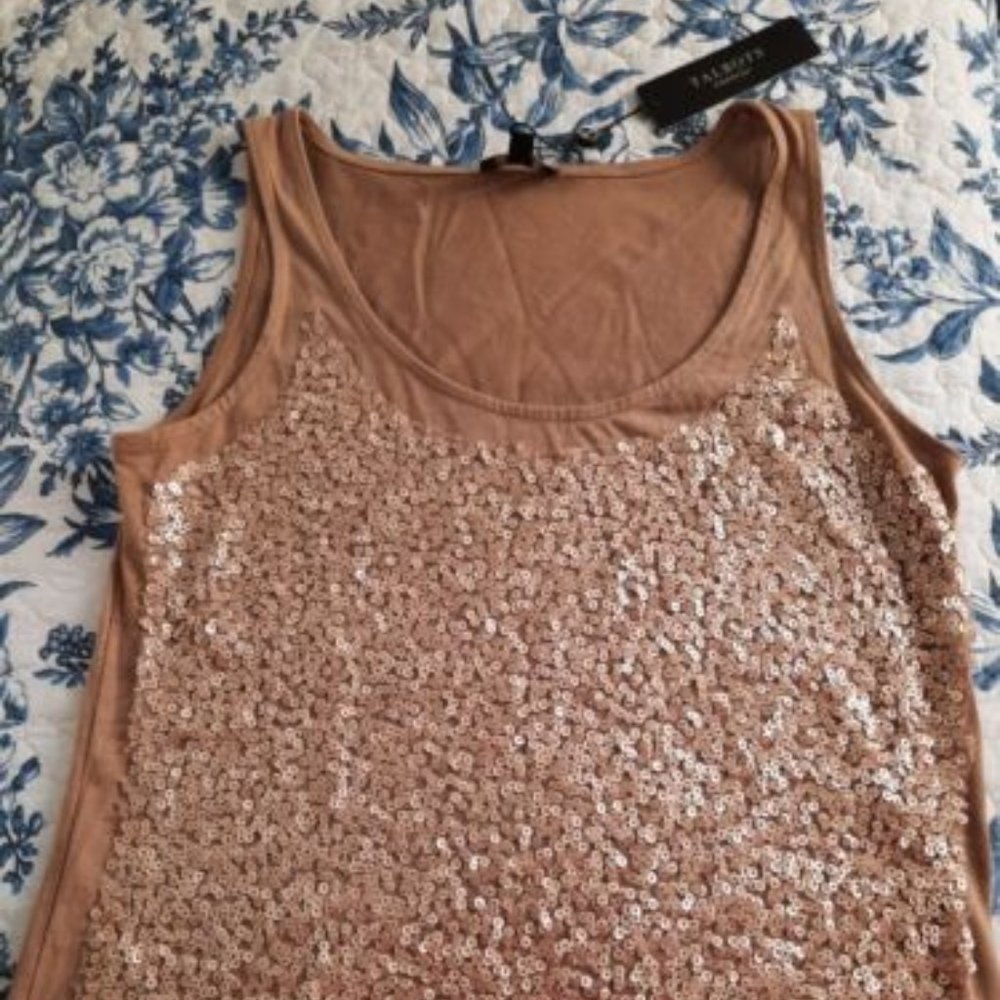 NWT Talbots Sequin Tank Top